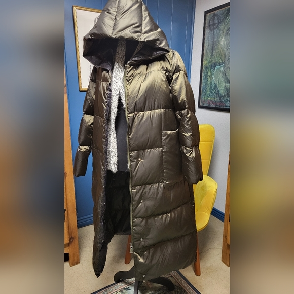 Nap Green Lightweight Quilted Shell Down Coat Size L - Picture 3 of 15